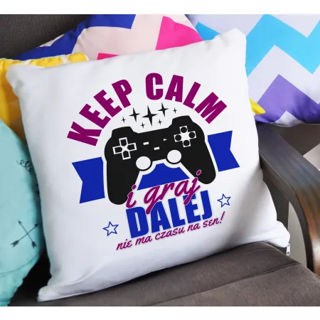 Poduszka dla gracza GAMER Keep Calm i graj dalej